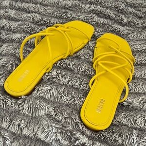 Maeve Women's Yellow Strappy Sandals